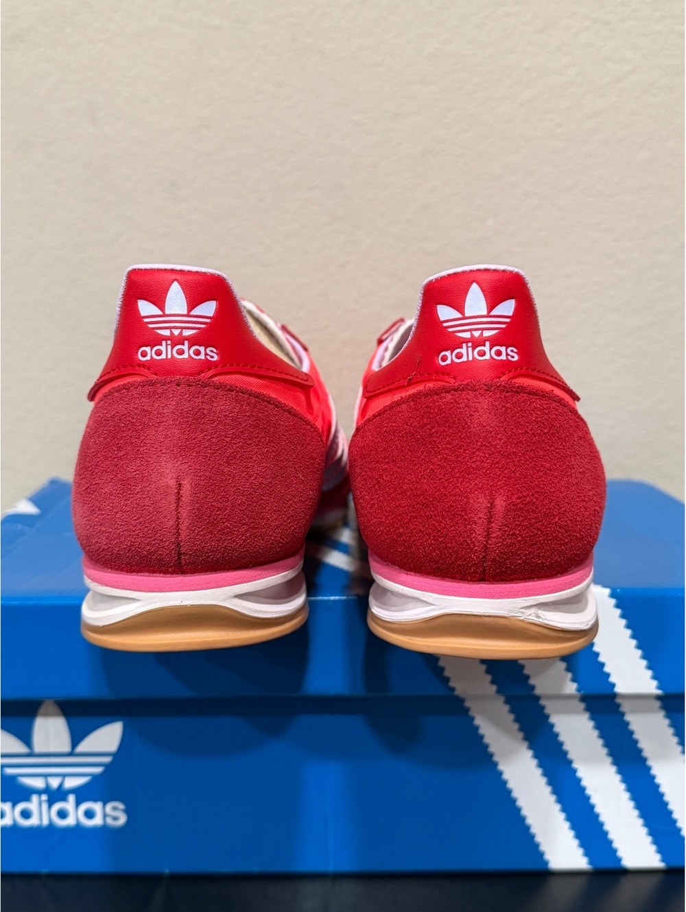 Size 10 - Adidas Women’s SL72 OG “Solar Red Lavender” - Picture 5 of 6